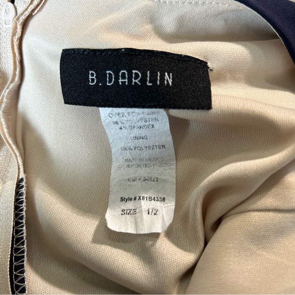 B. Darlin Orange Women’s Dress Fit & Flare stripe Sun Dress Juniors Size 1/2 - Picture 6 of 6